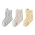 thumbnail image 1 of EnJoCho Socks Floor Socks Cotton Socks Cartoon Ultra Thin Breathable For Spring To Autumn Solid Color 3pcs Toddler Baby Kids Boys Girls Soft Cute Casual Socks School Home Indoor&Outdoor Wear, 1 of 8
