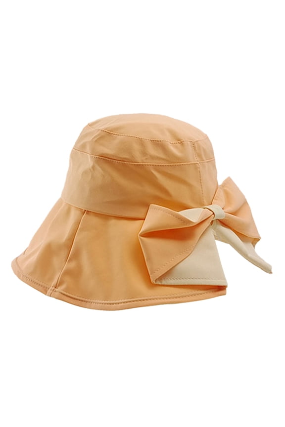 Split Fisherman Hat Versatile Fisherman Hat Trendy Cotton Cloth Back Split Bow Fashionable Casual Sun And Sunshade Hat Beach Hat