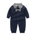 thumbnail image 1 of EnJoCho Sport Bodysuit for Baby Baby Boys Bow Long Sleeve Outsie Bodysuit Banquet Wedding Jumpsuit Clothes Toddler Boys Trendy Bodysuit Casual Party Wear Clothes, 1 of 4
