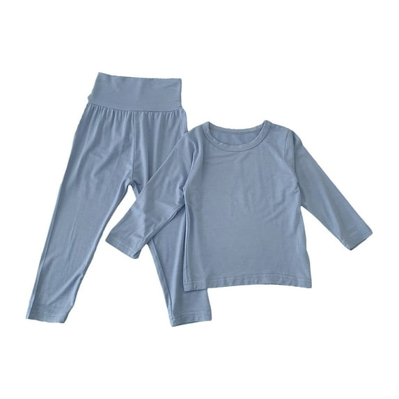 EnJoCho Sport Outfit for Baby Toddler Children's Long Sleeved Solid Color T Shirt Top Trousers Home Clothes Tight Sportswear Setfor 0 to 6 Years Little Children Fall Winter Trendy Clothing Set