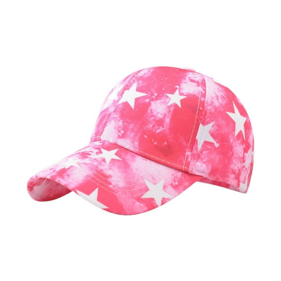 EnJoCho Sports Hats for Unisex Adults Star Printed Outdoor Baseball Cap Men And Women's Cap Outdoor Print Breathable American Cap