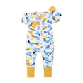 thumbnail image 1 of EnJoCho Spring Outfits for Toddler Boys Girls Baby Sleep Play Pajamas Romper Jumpsuit Printed Clothing Cotton Romper Zip Front Outfits Toddler Trendy Bodysuit Party Wear Home Casual Clothing, 1 of 9