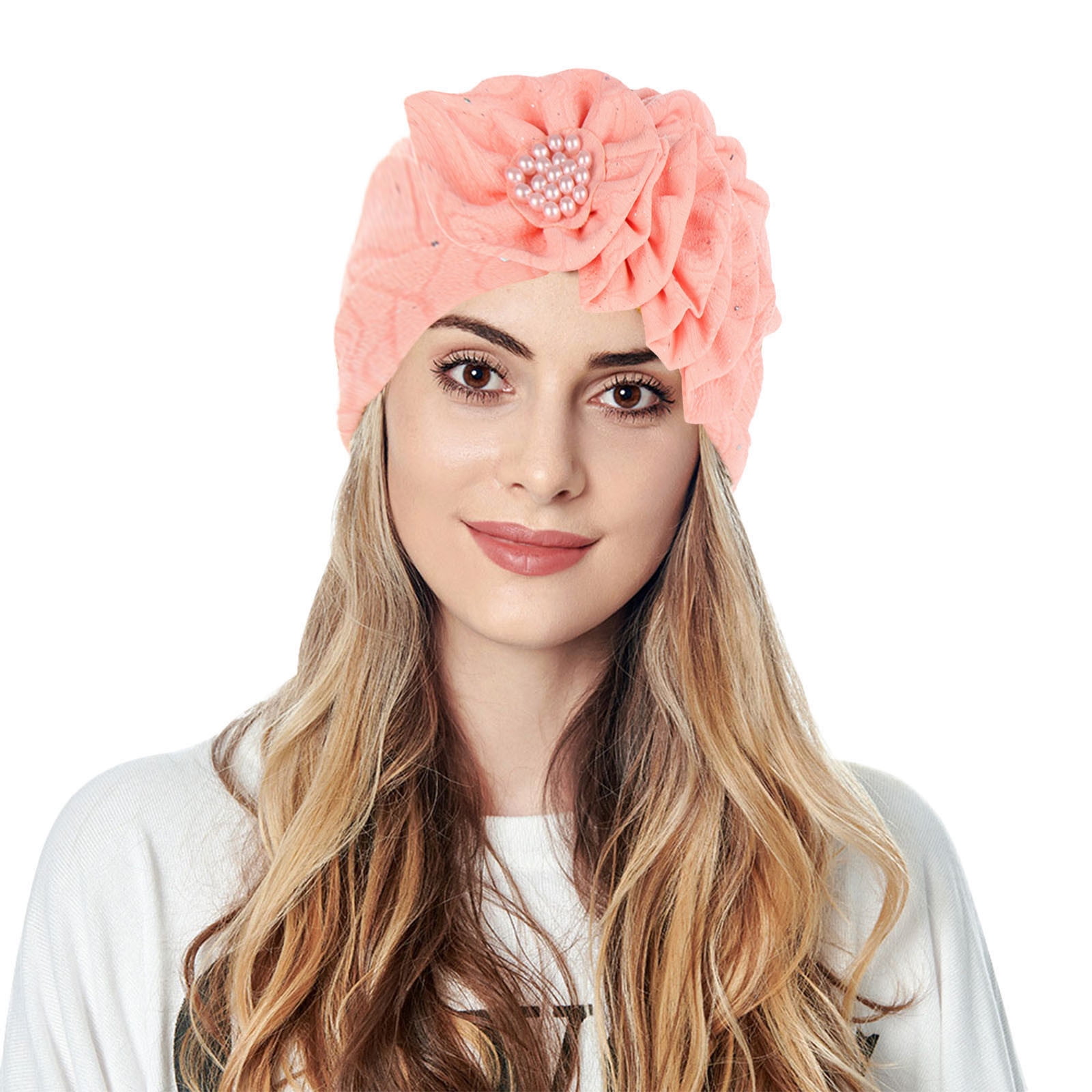 EnJoCho Stretch Head Scarf for Women Turbans Flowers Bonnet Beanie