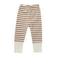thumbnail image 1 of EnJoCho Striped Patchwork Leggings with Four-Way Stretch - Gym to Playground Transition Pants for Baby Boys Girls Active Wear (18-24 Months,Khaki), 1 of 4
