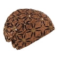thumbnail image 1 of EnJoCho Summer Hair Cover for Women Fashion Cap Pearl Pullover Cap Comfortable Multi Color Pile Cap Elastic Hat for Ladies, 1 of 5