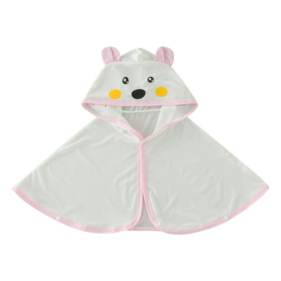 EnJoCho Summer Sun Protection Outerwear Boys Girls Long Sleeve Sun Proof Clothing Cartoon Animal Hat Hooded Cape Outdoor Breathable Light Coat Light Air Conditioning Clothes