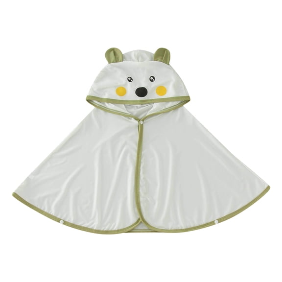 EnJoCho Summer Sun Protection Outerwear Boys Girls Long Sleeve Sun Proof Clothing Cartoon Animal Hat Hooded Cape Outdoor Breathable Light Coat Light Air Conditioning Clothes