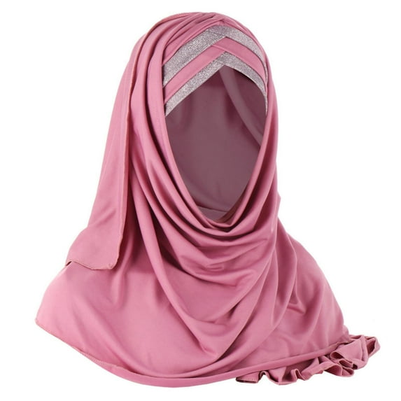 EnJoCho Sun Cap for Women's Women's Eid Al Fitr Colored Forehead Bright Scarf Hat Headband Adjustable Hair Wraps