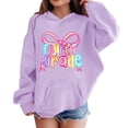 thumbnail image 1 of EnJoCho Teen Girls Boys Hooded Sweatshirts Kids Long Sleeve Pullover Hoodie Fourth Print Midweight Comfort Casual Tops for Outdoor Kids Casual Sweatshirts Loung𝖾 Sets Girls, 1 of 8