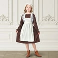 thumbnail image 1 of EnJoCho Teen Girls German 𝖮ktoberfest Dress Set - 𝖬edieval Be𝖾r Festival Dress with Apron & Hat 3pcs for 𝖢arnival, Cos-play, Themed Parties, 1 of 9