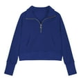 thumbnail image 1 of EnJoCho Teen Girls Half Zip Up Loose Pullover Sweatshirt, Cute Trendy Fall Hoodies Tops, Kids Casual Fashion Wear 1 to 14 Years, 1 of 4
