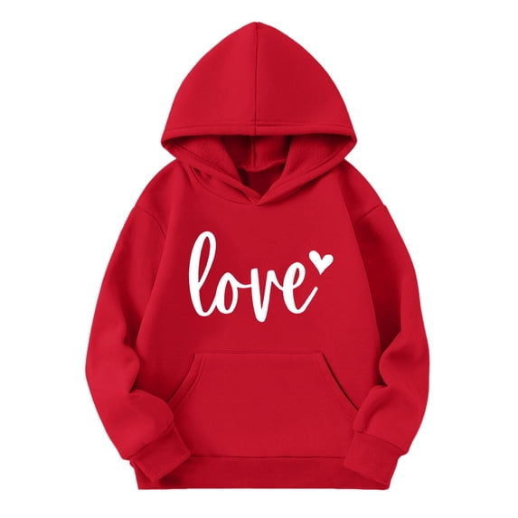 EnJoCho Teen Girls Hoodie - Oversized Graphic Print Pullover Sweatshirt with Pocket Detail for Fall Winter Back-to-School Casual Streetwear Outfit