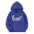 thumbnail image 1 of EnJoCho Teen Girls Hoodies Oversized Pullover Sweatshirt Graphic Printed Top Pocket Detail Casual Streetwear Loung𝖾wear Fall Winter Clothes Sweater Jacket Alternative Apparel, 1 of 5