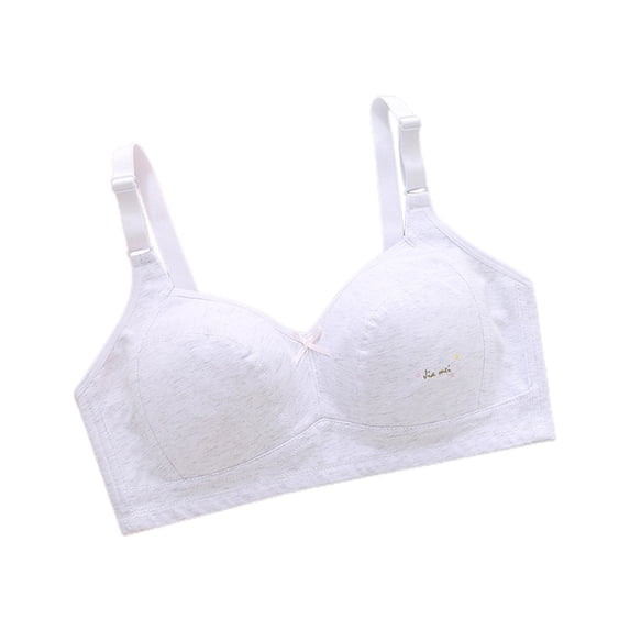EnJoCho Teen Girls Seamless Training Bras Adjustable Straps Sports Bras Girl's Comfort Flex Fit Seamless Racerback 8 To 14 Years Baby Cute Underwear