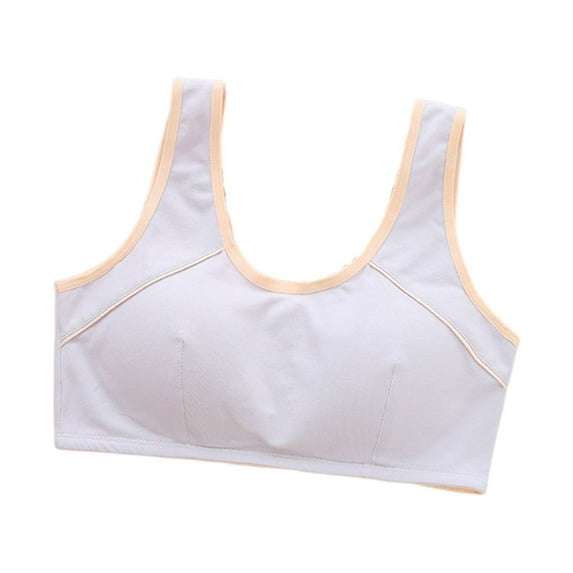 EnJoCho Teenage Girls Sports Underwear Racerback With No Steel Ring Cotton And Spandex For 10 To 16 Years Toddler Child Cute Underwear