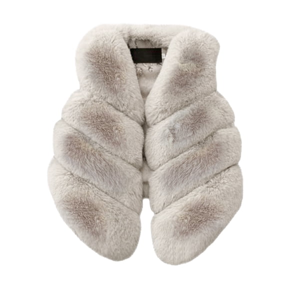 EnJoCho Thick Warm Fleece Peacoats For Kids Baby Girls Boys Sleeveless Jacket Coats Toddler Fuzzy Waist Coats Outwear Clothes