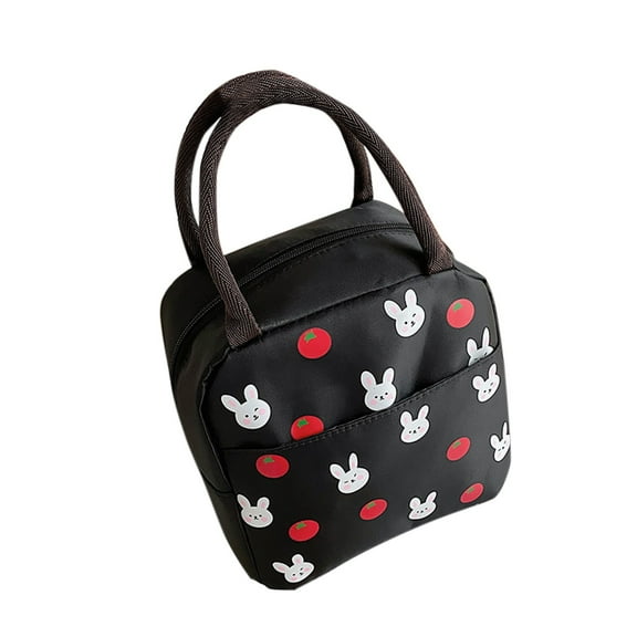 EnJoCho Thick Waterproof Lunch Bag Lunch Box Bag Hand Bag Portable Small Cloth Bag Trendy Matching Bags for Male Female for Travel Casual Use Clearance