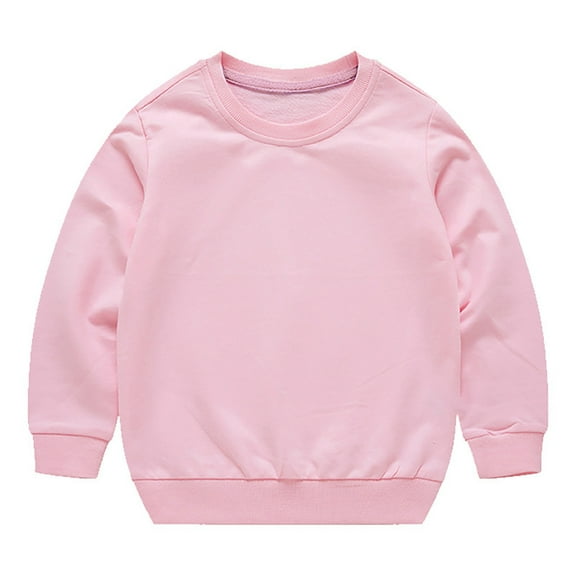 EnJoCho Toddler Baby Boy Girl Long Sleeve Crewneck Pullover Sweatshirt Sweater Outfits Solid Color Casual Clothes Comfort Hoodie Crew Neck Sweatshirt Top