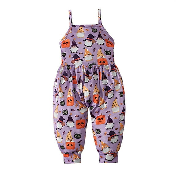 EnJoCho Toddler Baby Boys Girls Halloween Prints Cute Soft Jumpsuit Romper Halloween Party Clothing Winter Fall Role Play Cute Funny Outfits for Baby Boy Girl