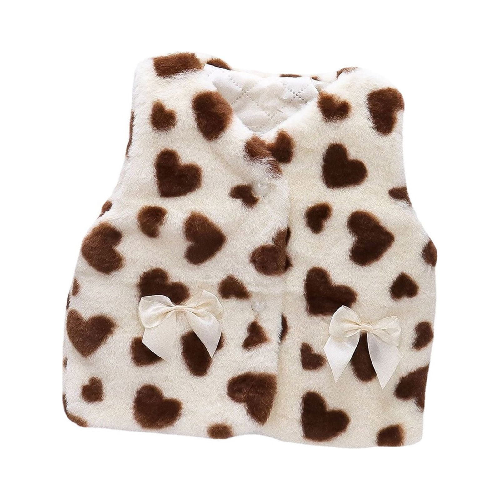 EnJoCho Toddler Baby Girls Sleeveless Patchwork Winter Coats Jacket