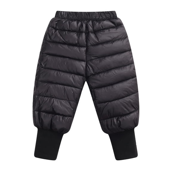 EnJoCho Toddler Baby Kids Fleec𝖾 Lined Insulated Puffer Snow Pants Winter Windproof Warm Ski Trousers Outdoor Joggers Snowpants Boys Girls