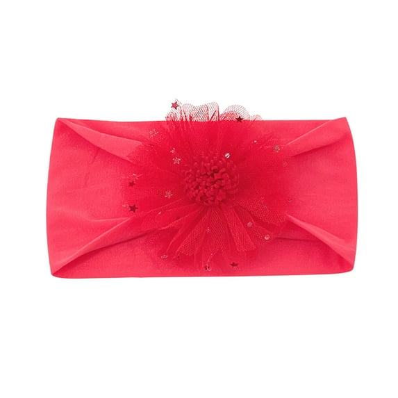EnJoCho Toddler Boys Boys Stretch Hairband with Tulle Flower 0-3 Years Headwear Headband Baby Kids Cute Fashion Home Outing Cute Clothes Accessories