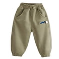 thumbnail image 1 of EnJoCho Toddler Boys Cotton Dinosaur Pattern Jogger Sweatpants, Soft Elastic Waist Loose Straight Trousers for Kids Daily Running & Sports, 1 of 8
