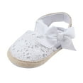 thumbnail image 1 of EnJoCho Toddler Boys Girls Light Comfortable Hollow Bow Baby Walking Shoes Prewalker Toddler Kids Fashion Indoor Outdoor Shoes Baby Unisex Sports Shoes, 1 of 5