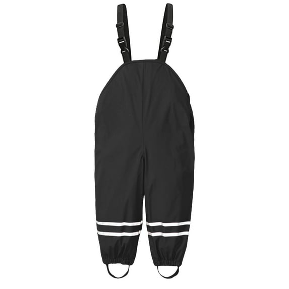 EnJoCho Toddler Boys Girls Rain Pants 𝖶aterproof 𝖣ungarees Jumpsuit Windproof Mud Proof Outdoor Suspender Trousers Kids Rainwear