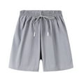 thumbnail image 1 of EnJoCho Toddler Boys Short Casual Pants Plain Color Fan Sports Lace Up Beach Summer Baby Shorts Harem Pants Boys Short Outfits Boys 24 Month Clothes Swim Pant, 1 of 9
