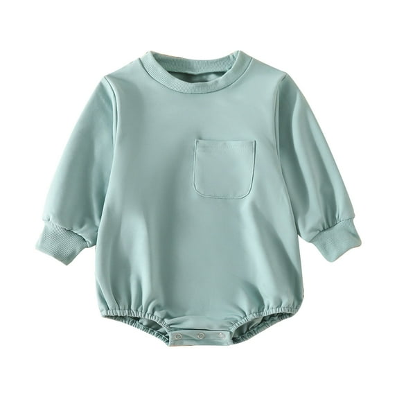 EnJoCho Toddler Casual Jumpsuit Tops Baby Boys Girls Solid Color Long Sleeve Hoodie Crawling Suit for 0 to 24 Years Cute Holiday Party Wear Clothes