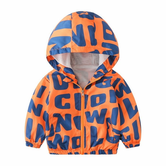 EnJoCho Toddler Fashion Cloak Baby Boys Girls Outdoor Breathable Animal Printed Zipper Jacket Colorblocking Punching Jacket Kids Jacket Windbreaker Kids Trendy Wear 3-4 Years
