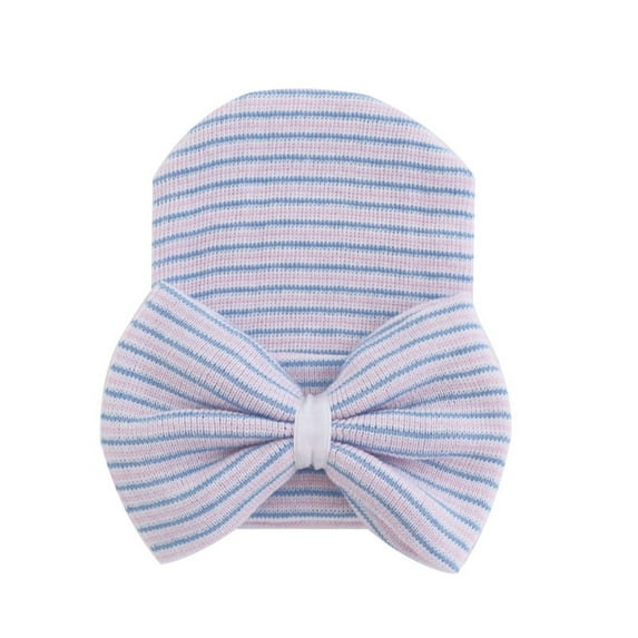 EnJoCho Toddler Fashion Hats Baby Girls Bows Stripe Headbands Nursery Caps Baby Small Kids Cute Daily Head Wear