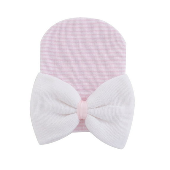 EnJoCho Toddler Fashion Hats Baby Girls Bows Stripe Headbands Nursery Caps Baby Small Kids Cute Daily Head Wear