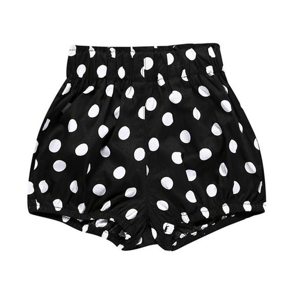 EnJoCho Toddler Girl Cute Pant Baby Unisex Cute Fashion Cotton Linen Blend Shorts Polka Dot Printing High Elastic Waist Summer Casual Clothes
