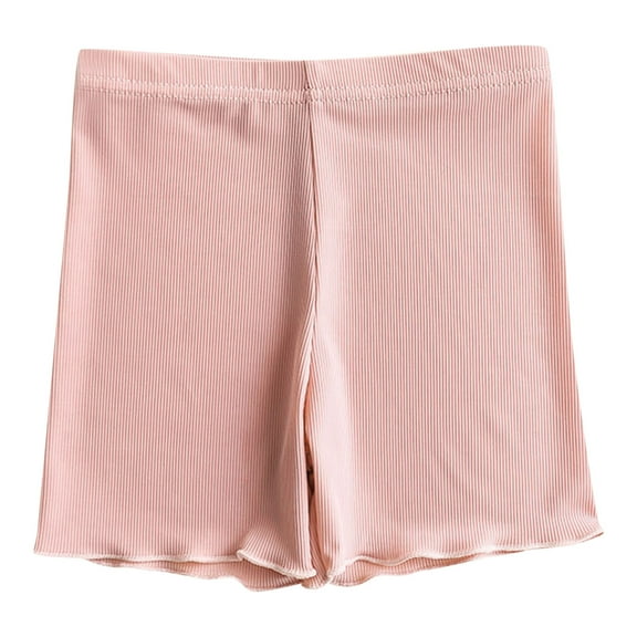 EnJoCho Toddler Girl Shorts Summer Girls Ribbed Solid Color Leggings Underwear Fashion For Children Clothes Baby Cute Underwear