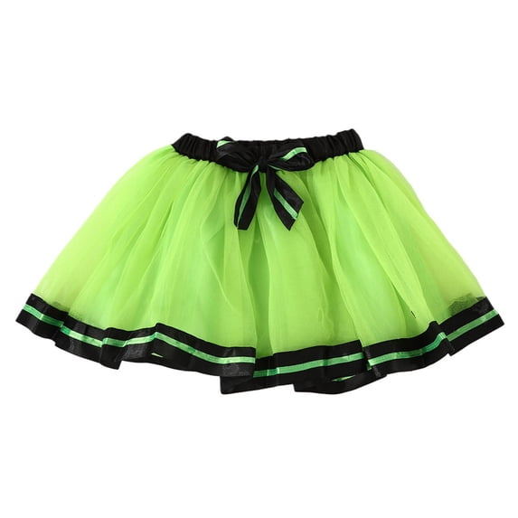 EnJoCho Toddler Girl Tutu Skirt Little Girls Tulle Skirts Cute Bow Elastic Waist Multi-Layer Pleated Swing Birthday Wedding Dancing Skirt 3 to 8Y