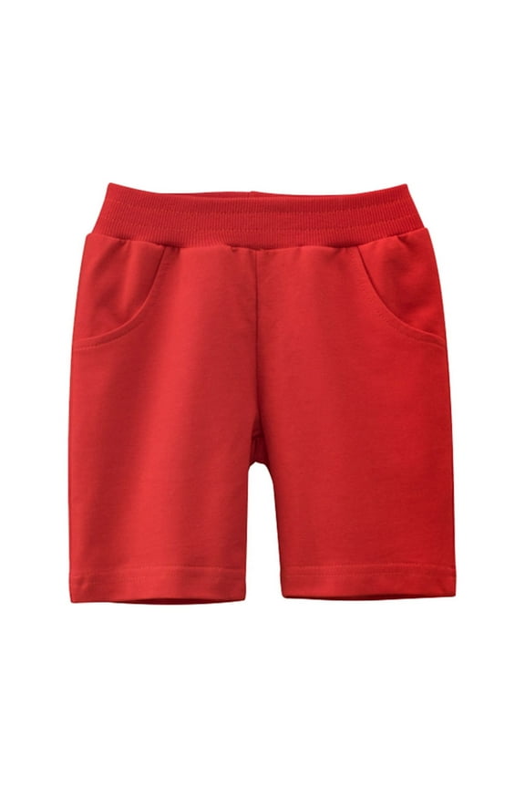 Toddler Girls Boys High Elastic Waist Shorts Kids Sport Solid Casual Shorts Fashion Beach Cargo Pants Shorts Big Boys 6 Months Lined Pants Track Pants Size 6 18 Months Pants