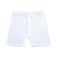 thumbnail image 1 of EnJoCho Toddler Girls White Dress Shorts Child Girl Solid Color Elastic Waist Short Pants Baby Girls House Pants Leggings for 1 to 10 Years Kids Casual Inner Clothes, 1 of 5