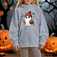 thumbnail image 1 of EnJoCho Toddler Halloween Pumpkin Gho𝗌t Graphic Sweatshirt Long Sleeve Outfit Soft Cotton Pullover Top for Boys Girls 2-7T Fall Clothes, 1 of 4