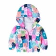 thumbnail image 1 of EnJoCho Toddler Jackets Boys Lightweight 3t Toddler Outdoor Breathable Cartoon Printed Zipper Jacket Colorblocking Punching Jacket Kids Jacket Windbreaker Kids Trendy Winter Fall Clothes Clearance, 1 of 2