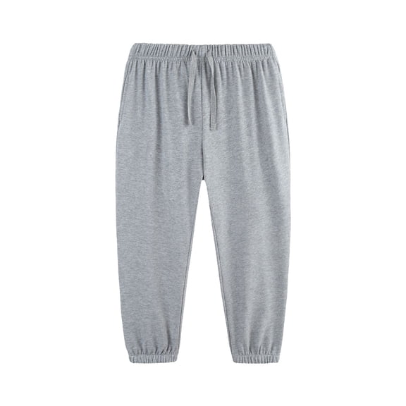 EnJoCho Toddler Joggers Sweatpants Boys Girls Cotton Soft Plain Elastic Waist Straight Stretchy Pockets Casual Playwear Loung𝖾 Everyday Comfortable Pants Play Clothes