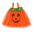 thumbnail image 1 of EnJoCho Toddler Kids Baby Girls Sleeveless Cute Halloween Pumpkins Prints Mesh Tulle Princess Dress Outfits Trendy Holiday Party Performance Clothes Fall Birthday Gift Dresses for Child Girls, 1 of 9
