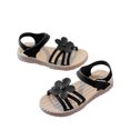 thumbnail image 1 of EnJoCho Toddler Kids Casual Sandals Girls Solid Flower Princess Shoes Soft Sole Non Slip First Walk Prewalker Beach Shoes Sandals Little Girl Summer Casual Party Shoes, 1 of 7