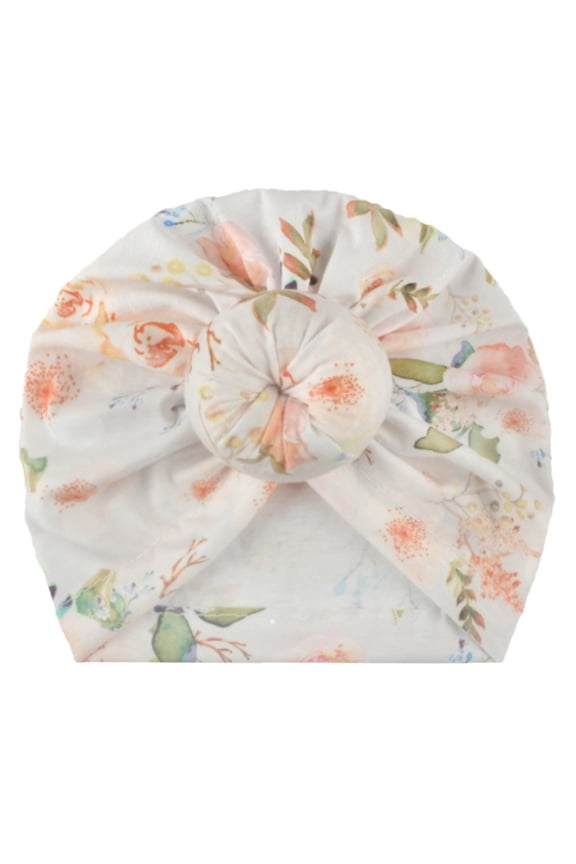 Toddler Kids Floral Print Knotted Headband Headwear Accessories Baby Child Boy Girl Fashion Outing Hats