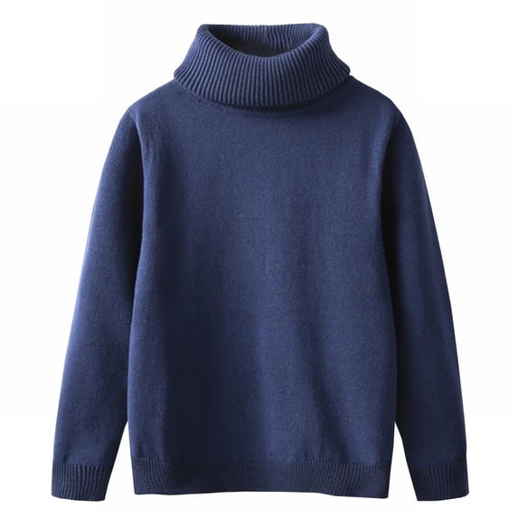 EnJoCho Toddler Kids Lightweight Cable Knit Sweater Turtleneck Pullover Top Warm Solid Undershirt Fall Winter Soft Baby Child Thermal Wear Layering