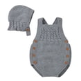 thumbnail image 1 of EnJoCho Toddler Kids Sweater Baby Knit Romper Cotton Sleeveless Boy Girl Sweater Clothes Baby Bodysuit with Cute Hat Cap Set Kids Trendy Fall Winter Wear, 1 of 8