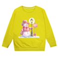thumbnail image 1 of EnJoCho Toddler & Little Girls Christmas Snowman Printed Loose Sweater, Happy Holidays Casual Winter Fall Warm Pullover for Small Children, 1 of 4