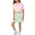 thumbnail image 1 of EnJoCho Toddler Skirt Little Girls Athletic Unifor𝗆 Skorts Go𝗅f Outfit Cheer Tennis Skirts with Shorts Girls Floral Dress Easter Floral Print Dress, 1 of 4