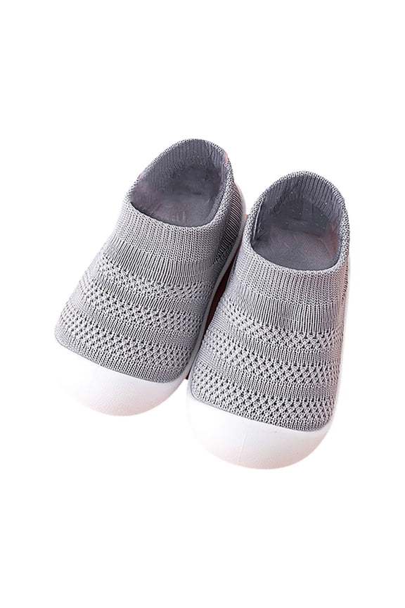 Toddler Sneakers Breathable Soft Sole Shoes, Non-Slip Half-Open Toe Play Shoes for Active Kids, Flexible Lightweight Walking Sneakers for Boys Girls 0-4.5 Years